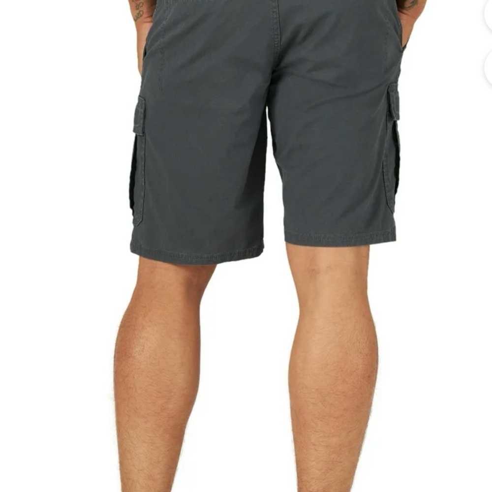 Wrangler Men's Cargo Shorts - Anthricite Ripstop Blue